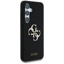 Etui Guess Silicone Big 4G Logo Bottom Script na Samsung Galaxy S25 - czarne Guess