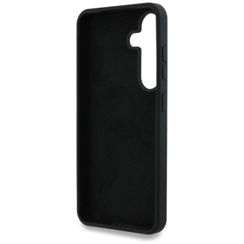 Etui Guess Silicone Big 4G Logo Bottom Script na Samsung Galaxy S25 - czarne Guess