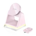 Ładowarka indukcyjna Tech-Protect QI15W-A43 3w1 MagSafe - różowa Tech-Protect
