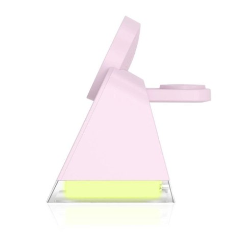 Ładowarka indukcyjna Tech-Protect QI15W-A43 3w1 MagSafe - różowa Tech-Protect