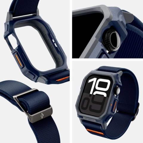 Pasek Spigen Lite Fit "Pro" na Apple Watch 10 46 mm - granatowy Spigen