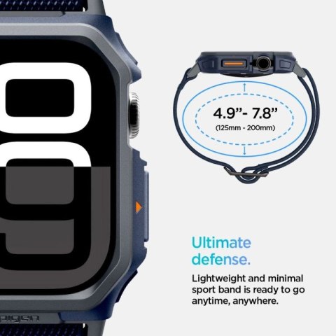 Pasek Spigen Lite Fit "Pro" na Apple Watch 10 46 mm - granatowy Spigen
