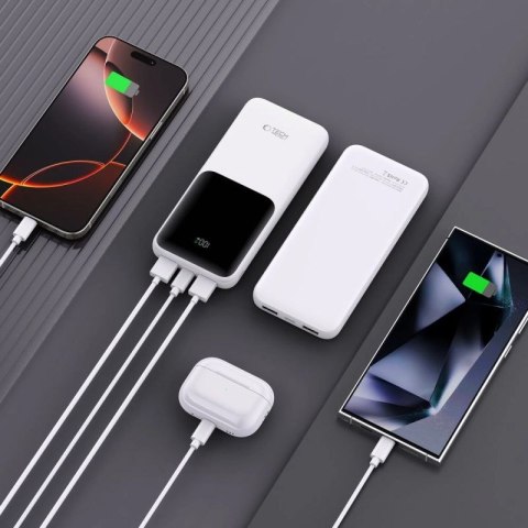Powerbank Tech-Protect PB01 10000mAh 22.5W - biały Tech-Protect