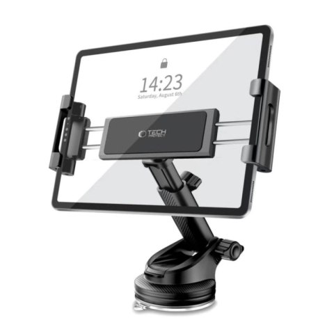 Uchwyt samochodowy Tech-Protect V4 do tabletu do montażu na kokpicie - czarne Tech-Protect