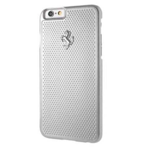 Etui Ferrari Perforated Aluminium na iPhone 6 / 6S - srebrne Ferrari