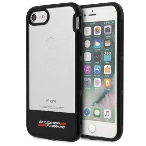 Etui Ferrari Racing Shield na iPhone 7 / 8 / SE 2020 / SE 2022 - półprzezroczyste Ferrari