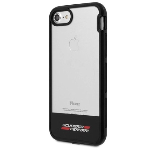 Etui Ferrari Racing Shield na iPhone 7 / 8 / SE 2020 / SE 2022 - półprzezroczyste Ferrari