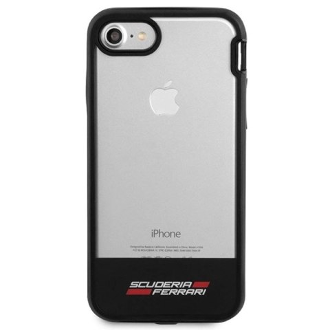 Etui Ferrari Racing Shield na iPhone 7 / 8 / SE 2020 / SE 2022 - półprzezroczyste Ferrari
