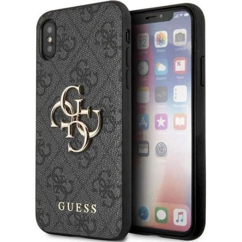 Etui Guess 4G Big Metal Logo na iPhone X / XS - szare Guess