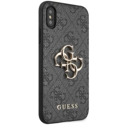 Etui Guess 4G Big Metal Logo na iPhone X / XS - szare Guess