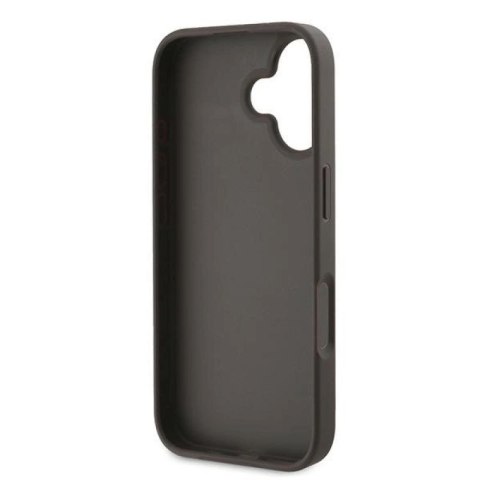Etui Guess 4G Bottom Stripe na iPhone 16 Plus 6.7" - brązowe Guess