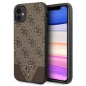 Etui Guess 4G Triangle Collection na iPhone 11 6,1" / Xr 6,1" - brązowe Guess