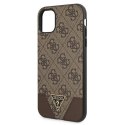Etui Guess 4G Triangle Collection na iPhone 11 6,1" / Xr 6,1" - brązowe Guess