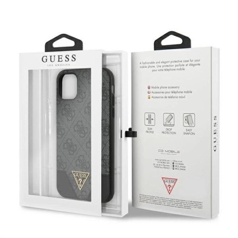 Etui Guess 4G Triangle Collection na iPhone 11 6,1" / Xr - szare Guess