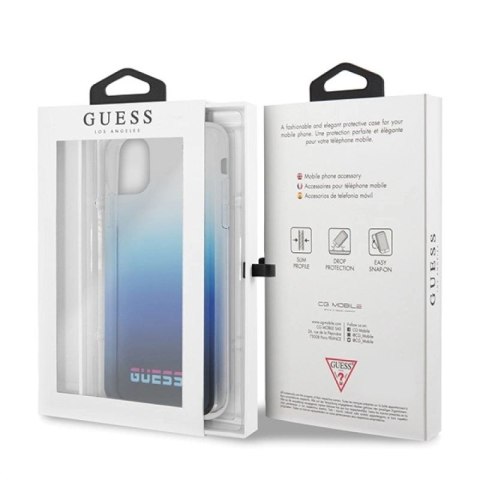 Etui Guess California na iPhone 11 Pro - niebieskie Guess