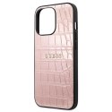 Etui Guess Croco Strap Collection na iPhone 13 Pro / 13 6,1" - różowe Guess