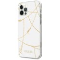 Etui Guess Gold Chain Collection na iPhone 12 Pro Max 6,7" - białe Guess
