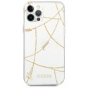 Etui Guess Gold Chain Collection na iPhone 12 Pro Max 6,7" - białe Guess