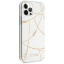 Etui Guess Gold Chain Collection na iPhone 12 Pro Max 6,7" - białe Guess