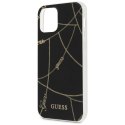 Etui Guess Gold Chain Collection na iPhone 12 Pro Max 6,7" - czarne Guess