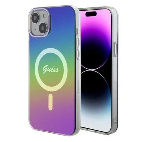 Etui Guess IML Iridescent MagSafe na iPhone 15 Plus / 14 Plus 6.7" - multikolor Guess