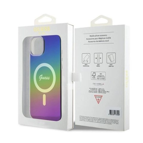 Etui Guess IML Iridescent MagSafe na iPhone 15 Plus / 14 Plus 6.7" - multikolor Guess