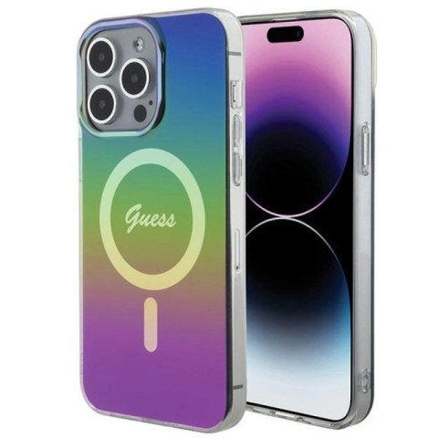 Etui Guess IML Iridescent MagSafe na iPhone 15 Pro Max 6.7" - multikolor Guess