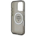 Etui Guess IML Metal Mountain Logo MagSafe na iPhone 16 Pro Max - czarne Guess
