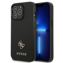 Etui Guess Saffiano 4G Small Metal Logo na iPhone 13 Pro / 13 6,1" - czarne Guess