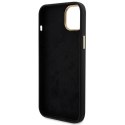 Etui Guess Silicone Logo Strass 4G na iPhone 15 Plus / 14 Plus 6.7" - czarne Guess