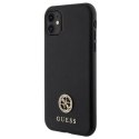 Etui Guess Strass Metal Logo na iPhone 11 / Xr 6.1" - czarne Guess