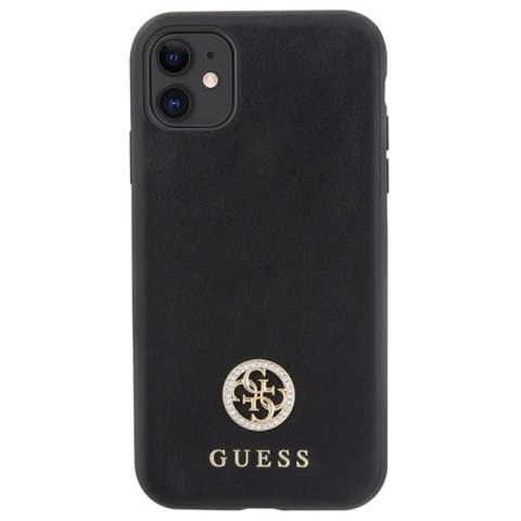Etui Guess Strass Metal Logo na iPhone 11 / Xr 6.1" - czarne Guess