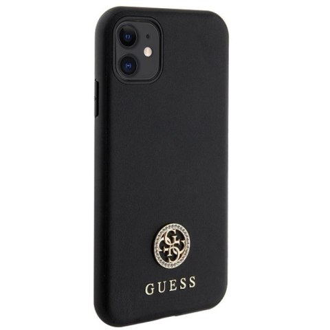 Etui Guess Strass Metal Logo na iPhone 11 / Xr 6.1" - czarne Guess