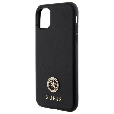 Etui Guess Strass Metal Logo na iPhone 11 / Xr 6.1" - czarne Guess