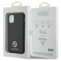 Etui Guess Strass Metal Logo na iPhone 11 / Xr 6.1" - czarne Guess