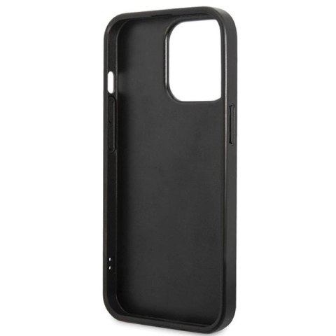 Etui Guess Strass Metal Logo na iPhone 13 Pro 6.1" - czarne Guess