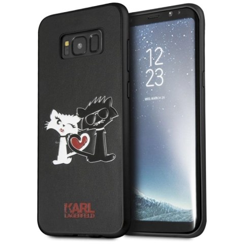 Etui Karl Lagerfeld Choupette In Love na Samsung Galaxy S8 Plus - czarne Karl Lagerfeld