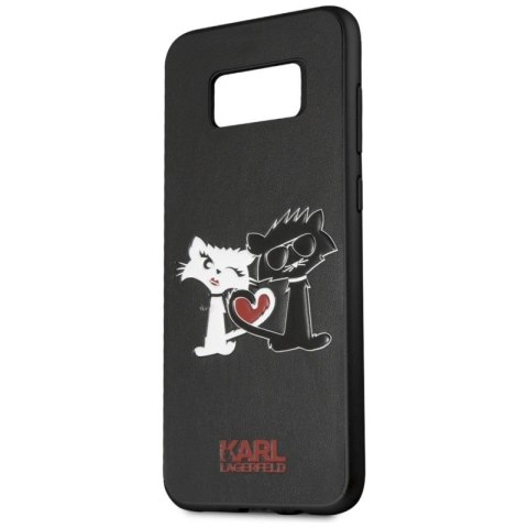 Etui Karl Lagerfeld Choupette In Love na Samsung Galaxy S8 Plus - czarne Karl Lagerfeld