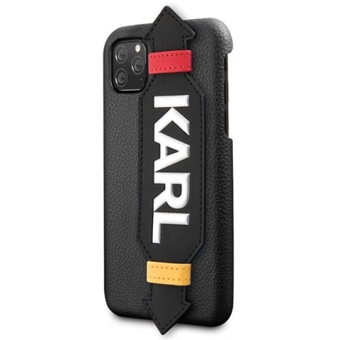 Etui Karl Lagerfeld Strap na iPhone 11 Pro 5,8" - czarne Karl Lagerfeld