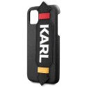Etui Karl Lagerfeld Strap na iPhone 11 Pro 5,8" - czarne Karl Lagerfeld