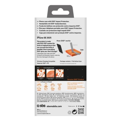 Etui SBS Full Active D3O do iPhone 16e - czarne SBS