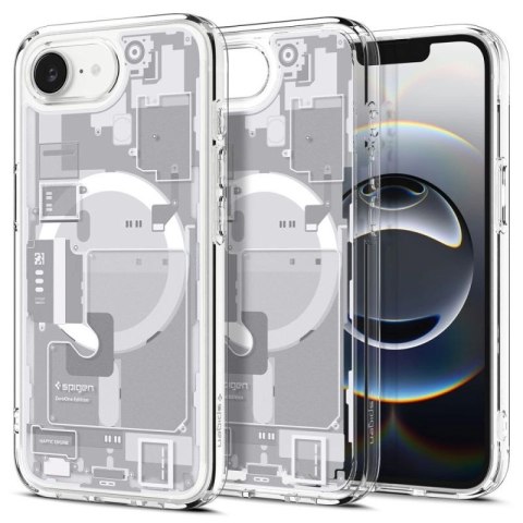 Etui Spigen Ultra Hybrid MagSafe na iPhone 16e / 17e Zero One - białe Spigen