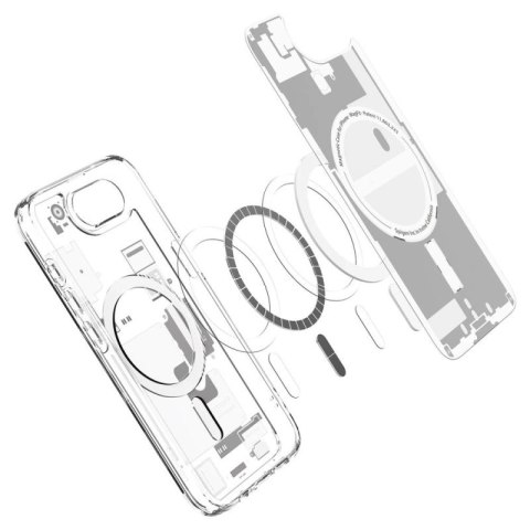 Etui Spigen Ultra Hybrid MagSafe na iPhone 16e / 17e Zero One - białe Spigen