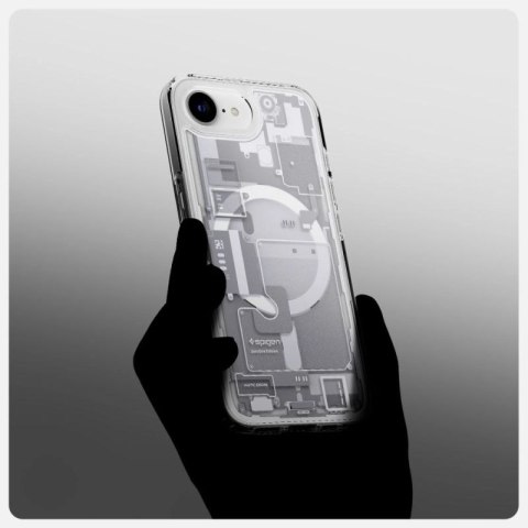 Etui Spigen Ultra Hybrid MagSafe na iPhone 16e / 17e Zero One - białe Spigen