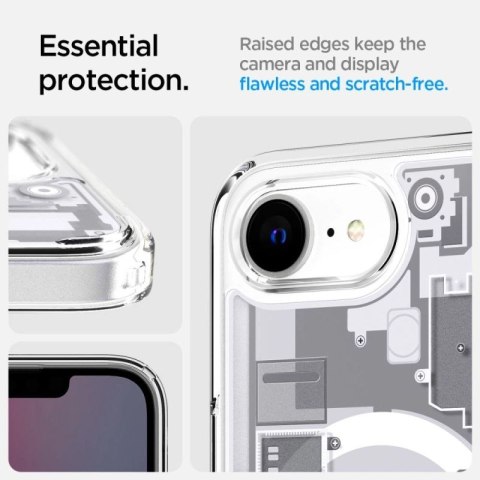 Etui Spigen Ultra Hybrid MagSafe na iPhone 16e / 17e Zero One - białe Spigen