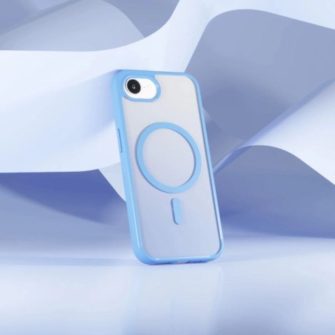 Etui silikonowe Puro Gradient MagSafe do iPhone 16e/17e - niebieskie Puro