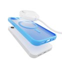Etui silikonowe Puro Gradient MagSafe do iPhone 16e/17e - niebieskie Puro