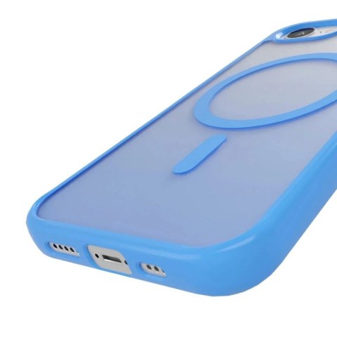 Etui silikonowe Puro Gradient MagSafe do iPhone 16e/17e - niebieskie Puro
