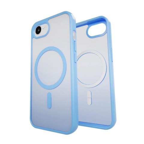 Etui silikonowe Puro Gradient MagSafe do iPhone 16e/17e - niebieskie Puro