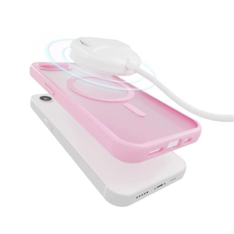 Etui silikonowe Puro Gradient MagSafe do iPhone 16e/17e - różowe Puro
